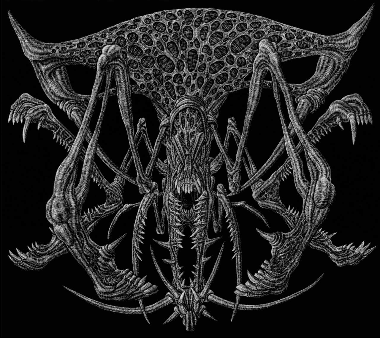 V Galerii Felixe Jeneweina města Kutné Hory vystavuje své škrábané obrazy Marek Škubal