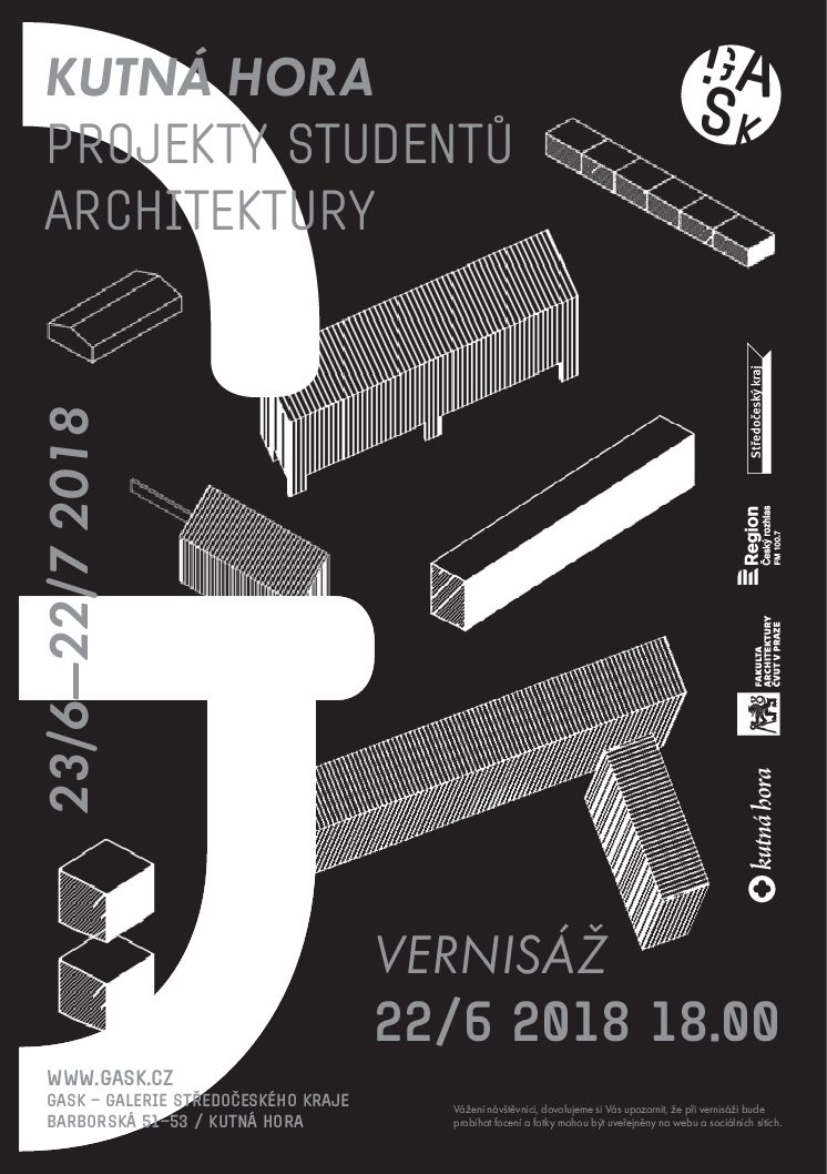 Kutná Hora projekty studentů architektury – vernisáž výstavy v kutnohorské GASK 22. června od 18 hodin