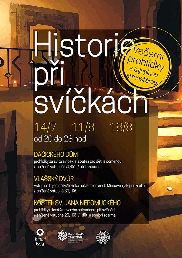 Pozvánka: Historie při svíčkách – večerní prohlídky s tajuplnou atmosférou