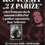 Pozvánka: Šansony Edith Piaf v podání sopranistky Jany Veberové zazní 21. 7. v kostele sv. Jana Nepomuckého