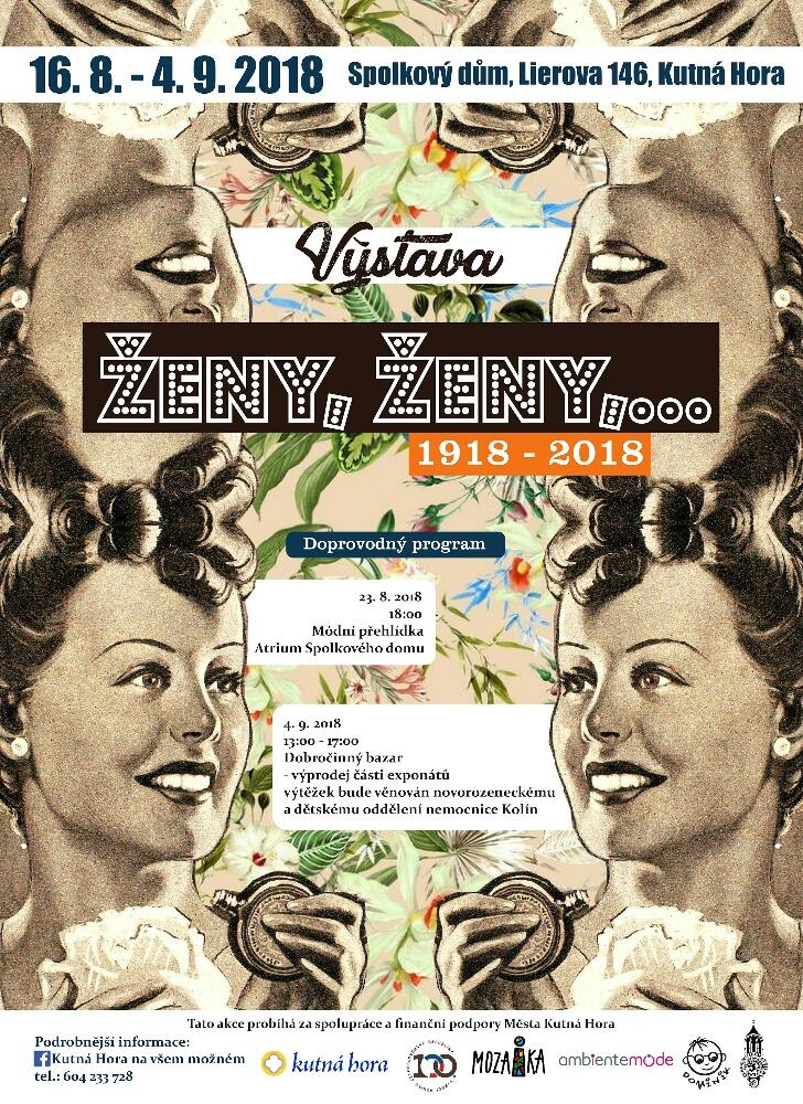 Výstava Ženy, ženy… ve Spolkovém domě nabídne i netradiční módní přehlídku a dobročinný bazárek