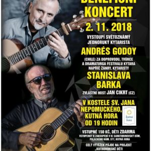 Světoznámý jednoruký kytarista Andés Godoy se představí v pátek 2. listopadu v kostele sv. Jana Nepomuckého