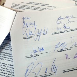 Koaliční dohoda v Kutné Hoře byla 13. listopadu podepsána