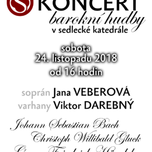 Pozvánka: Sopranistka Jana Veberová a varhaník Viktor Darebný vystoupí v sobotu 24. 11. v sedlecké katedrále