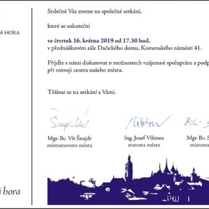 Vedení města Kutné Hory a podnikatelé budou diskutovat o možnosti vzájemné spolupráce při rozvoji centra města