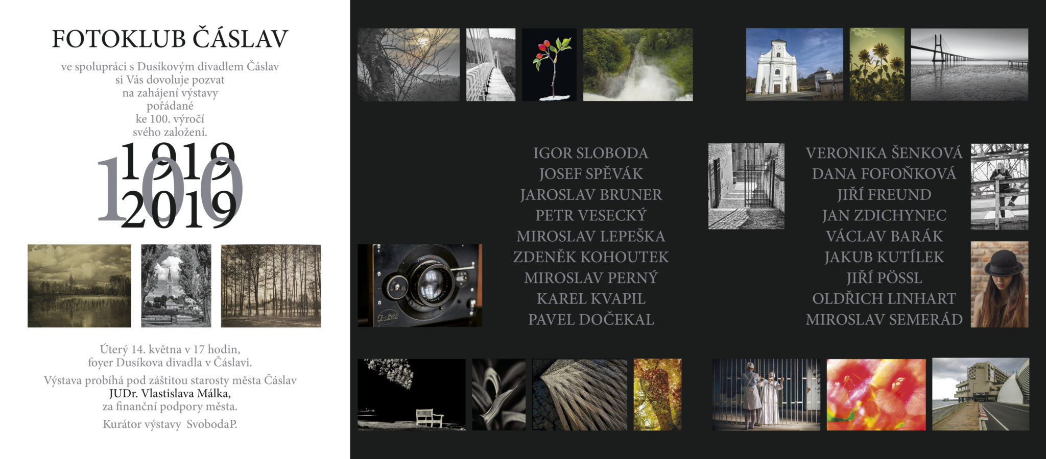 Pozvánka: FOTOKLUB ČÁSLAV oslaví 100. výročí svého založení