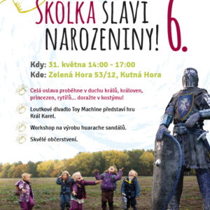 Součástí oslav šestých narozenin školky v zahradě bude divadlo i workshop