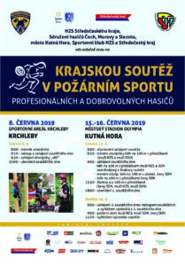 Krajská soutěž v požárním sportu profesionálních a dobrovolných hasičů se uskuteční 15. a 16. června v Kutné Hoře, Krchlebská věž se koná 8. června