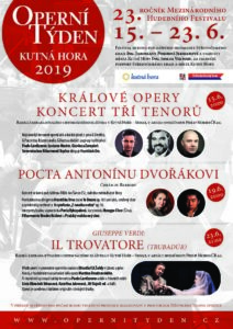 Pozvánka: Operní týden zahájí koncert tří tenorů v rajské zahradě