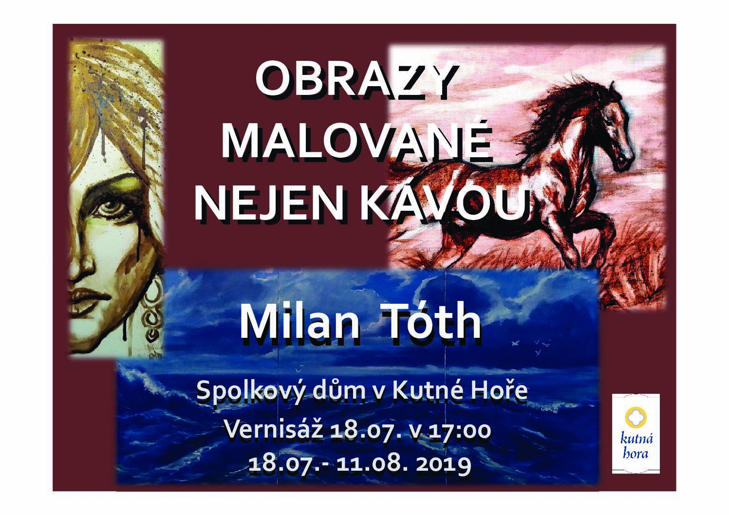 V prostorách Spolkového domu v Kutné Hoře zavoní káva. Milan Tóth představí na výstavě obrazy malované i kávou