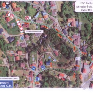 Uzavírka bezejmenné komunikace na Kaňku před č. p. 361 potrvá od 1. do 10. srpna