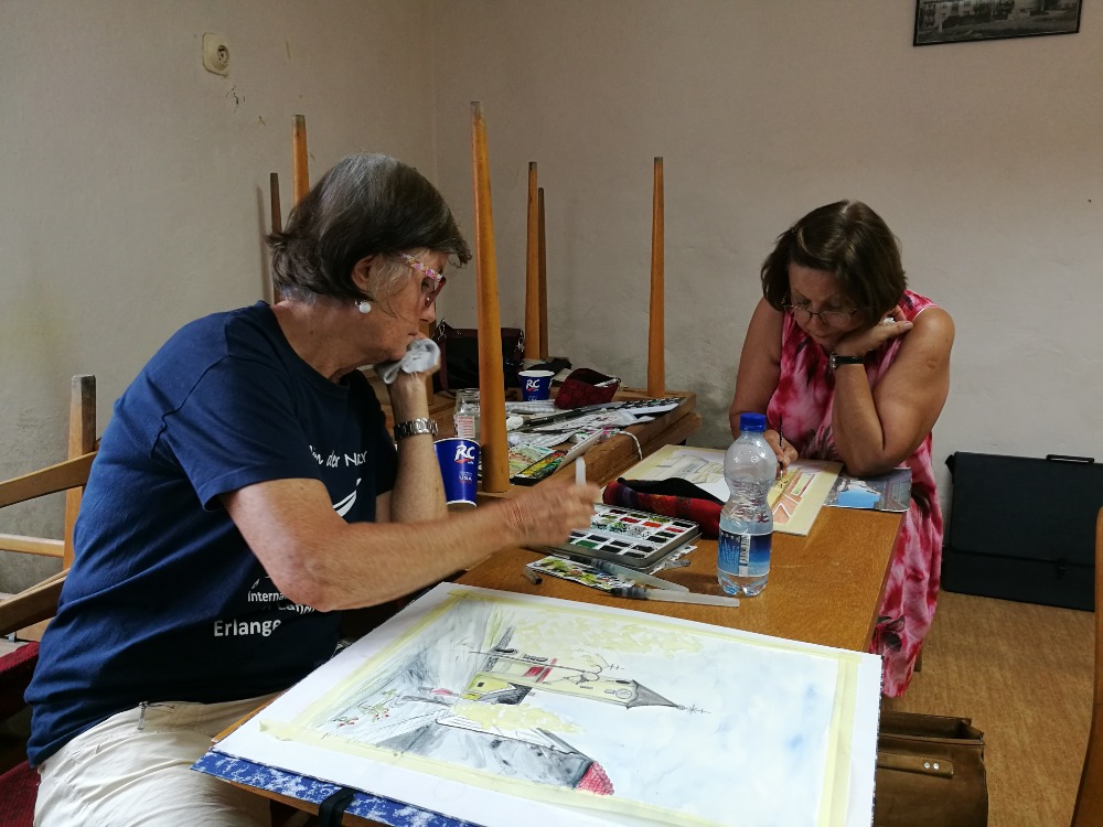 Tvůrčí výsledky účastníků Kutnohorského plenéru jsou k vidění v Dačického domě