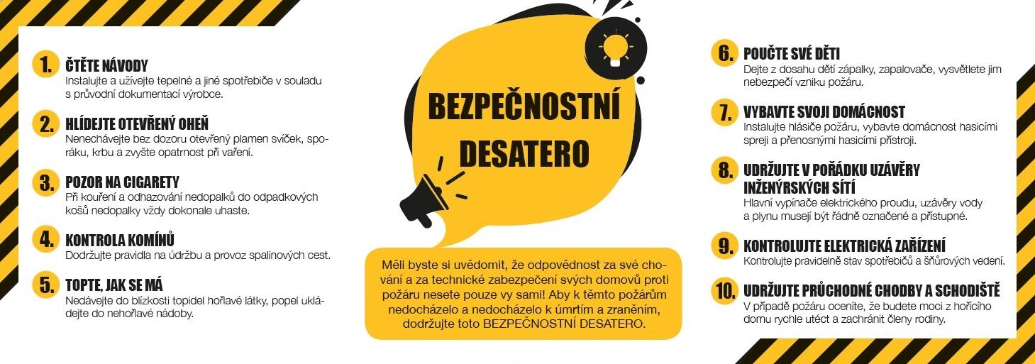 „Chraňte domov i sebe,“ vyzývá občany Hasičský záchranný sbor ČR