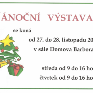 Na vánoční výstavě návštěvníci mohou obdivovat zručnost obyvatel Domova Barbora, načerpat sváteční atmosféru a zakoupit dekorace na vánoční stůl
