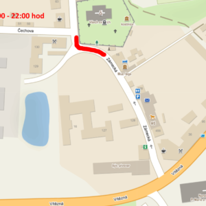 Uzavírka: Zámecká ulice od křižovatky s ul. Čechova po čp. 357 bude z důvodu pořádání adventního trhu 23. listopadu v době od 8 do 22 hodin uzavřena