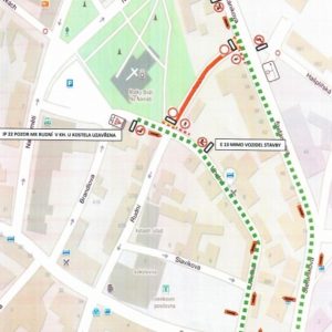 Uzavírka: Rudní ulice bude z důvodu rekonstrukce povrchu od 1. 11. 2019 do 31. ledna 2020 uzavřena