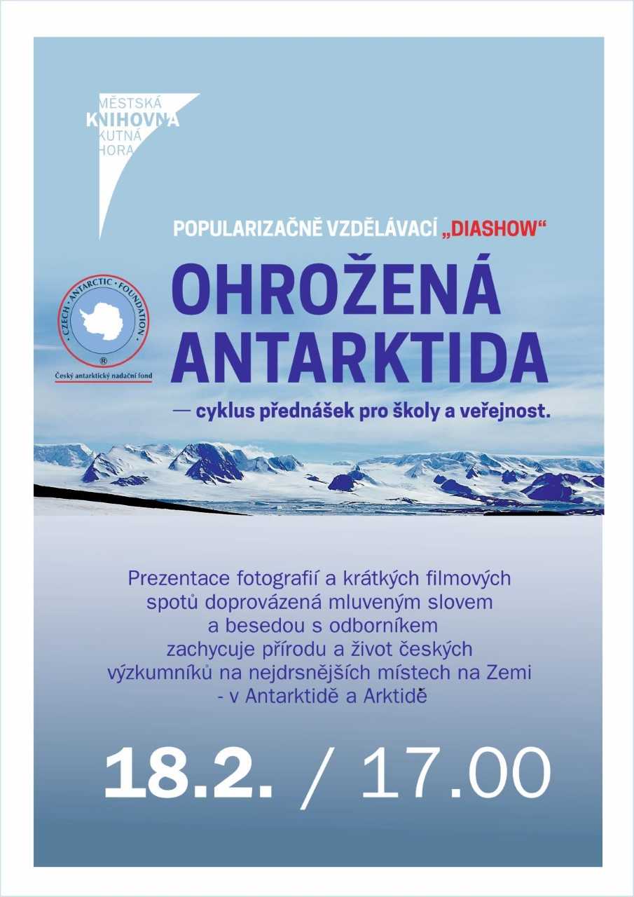 Ohrožená Antarktida – beseda v knihovně představí život na nejdrsnějších místech na zemi