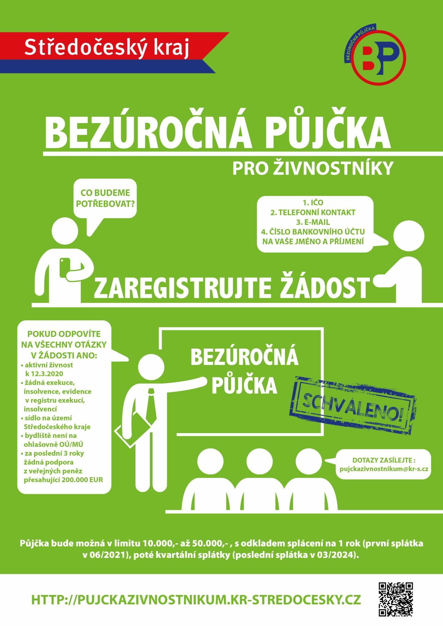 Středočeský kraj nabízí bezúročnou půjčku pro živnostníky ke zmírnění následků spojených s epidemií koronavirem