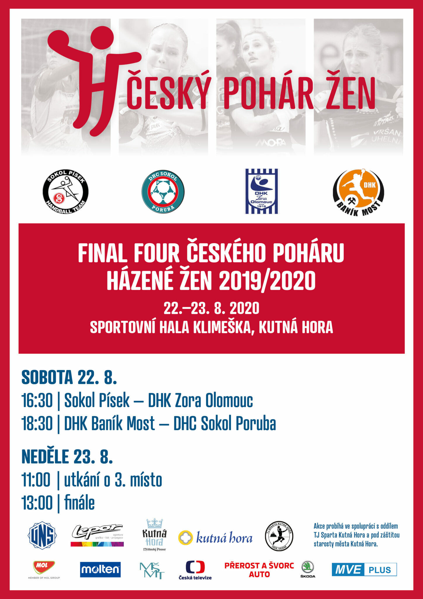 Final four Českého poháru žen v házené se koná již tento víkend na Klimešce !!!