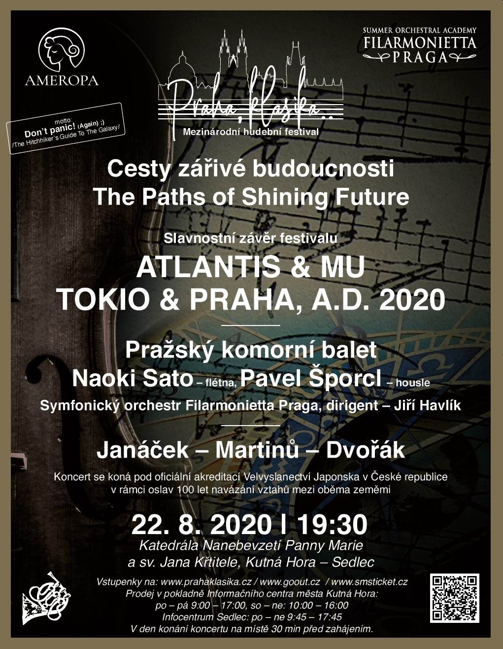 Při závěrečném koncertu festivalu Praha, klasika… se v katedrále Nanebevzetí Panny Marie v Sedlci představí i Pavel Šporcl a Naoki Sata