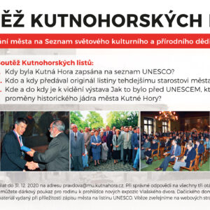 Soutěž Kutnohorských listů při příležitosti výročí zápisu města na seznam UNESCO