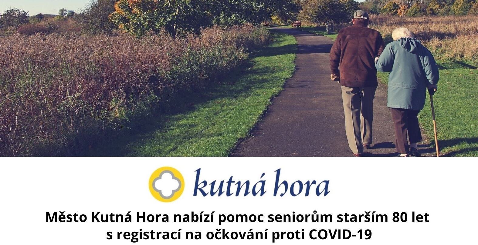 Město Kutná Hora nabízí pomoc seniorům ve věku 80 let a více s registrací na očkování proti covid-19