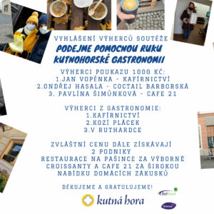 Soutěž Podejme pomocnou ruku kutnohorské gastronomii zná své vítěze
