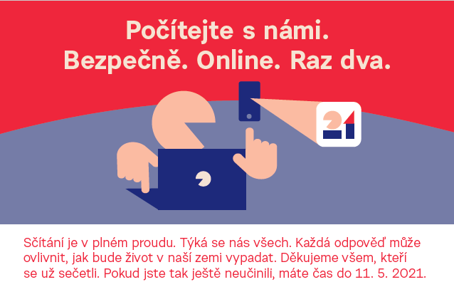 Bezpečně, online, raz dva. Sčítání 2021