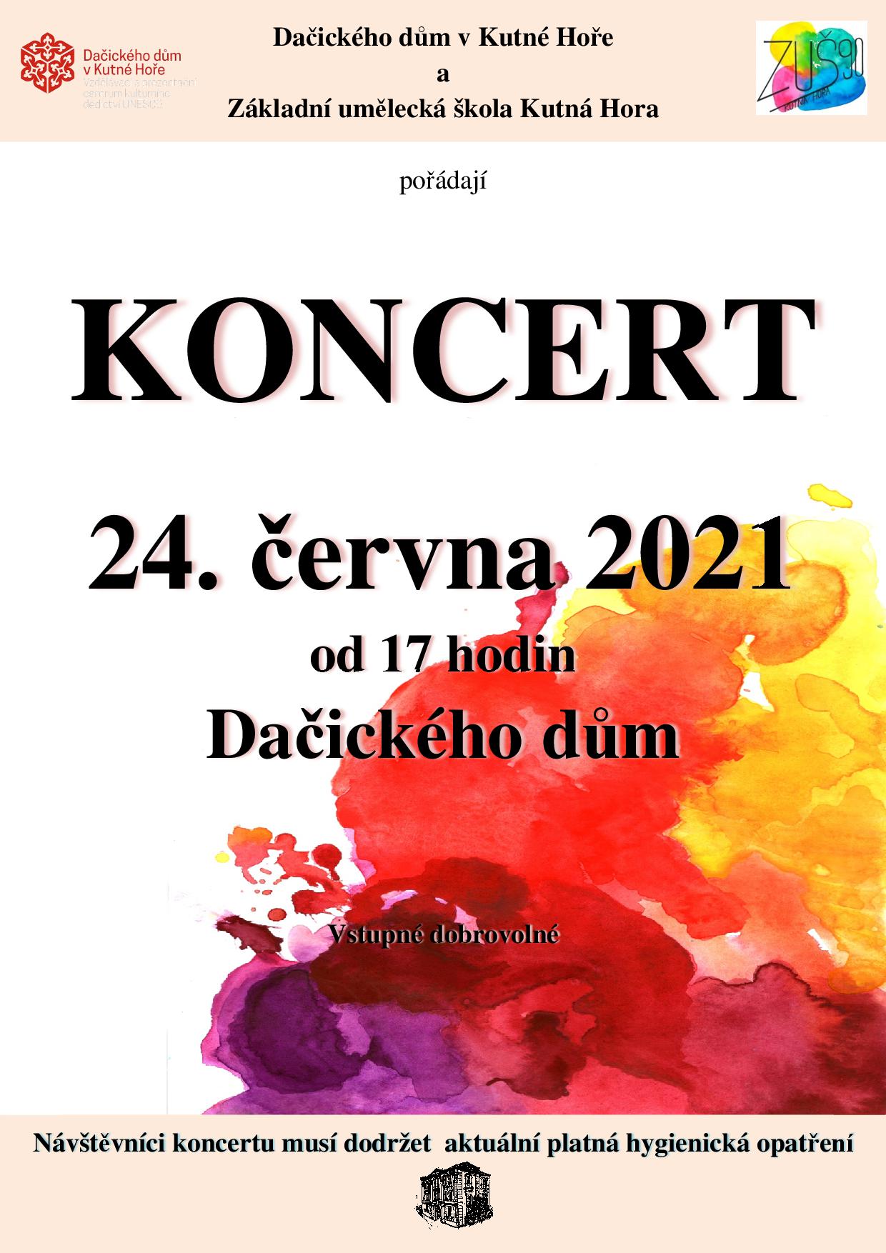 Streamovaný koncert žáků ZUŠ Kutná Hora z Dačického domu bude možné dnes sledovat na kanálu YouTube