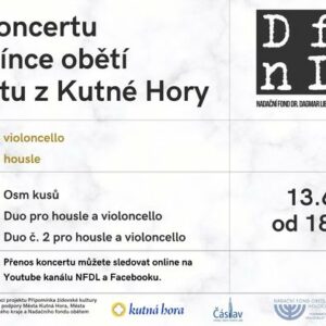Pozvánka: Na připomínku kutnohorských obětí holocaustu zazní violoncello a housle. Koncert mladých předních interpretů bude možné sledovat online