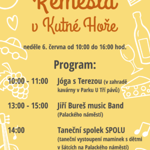 Palackého náměstí v Kutné Hoře ožije v neděli 6. června od 10 do 16 hodin řemesly