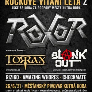 AKTUALIZOVÁNO: BLESKOVÁ SOUTĚŽ O VSTUPENKY NA ROCKOVÉ VÍTÁNÍ LÉTA 26. 6. 2021 V MĚŠTANSKÉM PIVOVARU KUTNÁ HORA