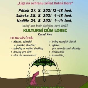 Charitativní bazar na podporu Ligy na ochranu zvířat se uskuteční v Lorci od 27. do 29. srpna