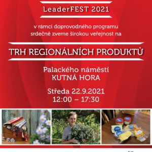 Setkání  zástupců místních akčních skupin bude 22. září doprovázet i trh regionálních produktů na Palackého náměstí