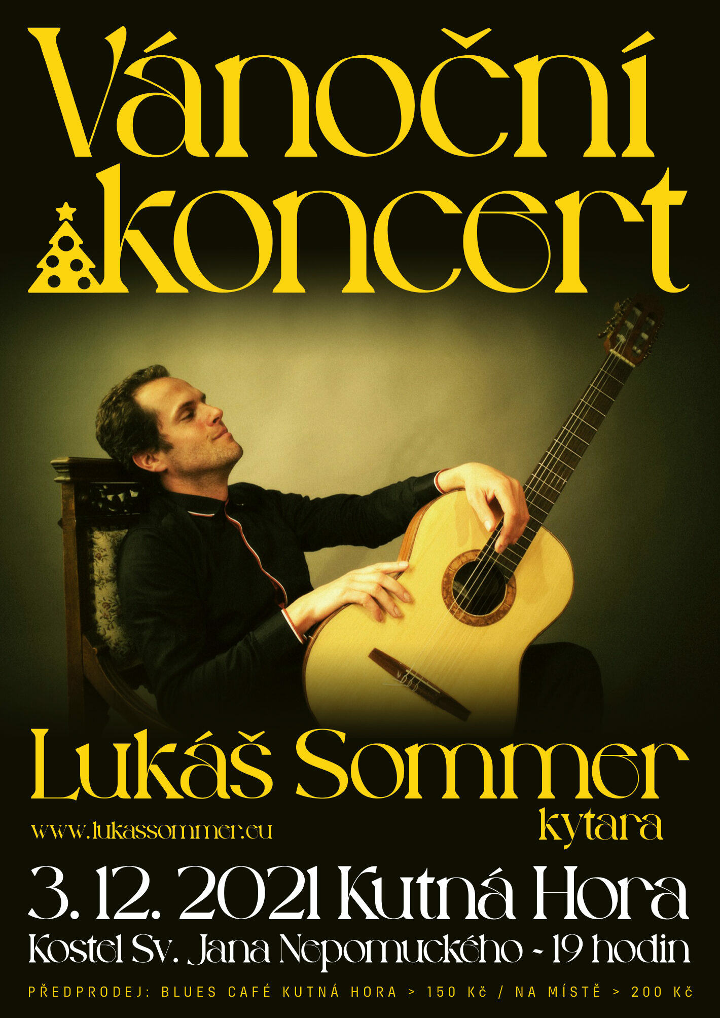 Vánoční koncert Lukáše Sommera zazní v kostele sv. Jana Nepomuckého