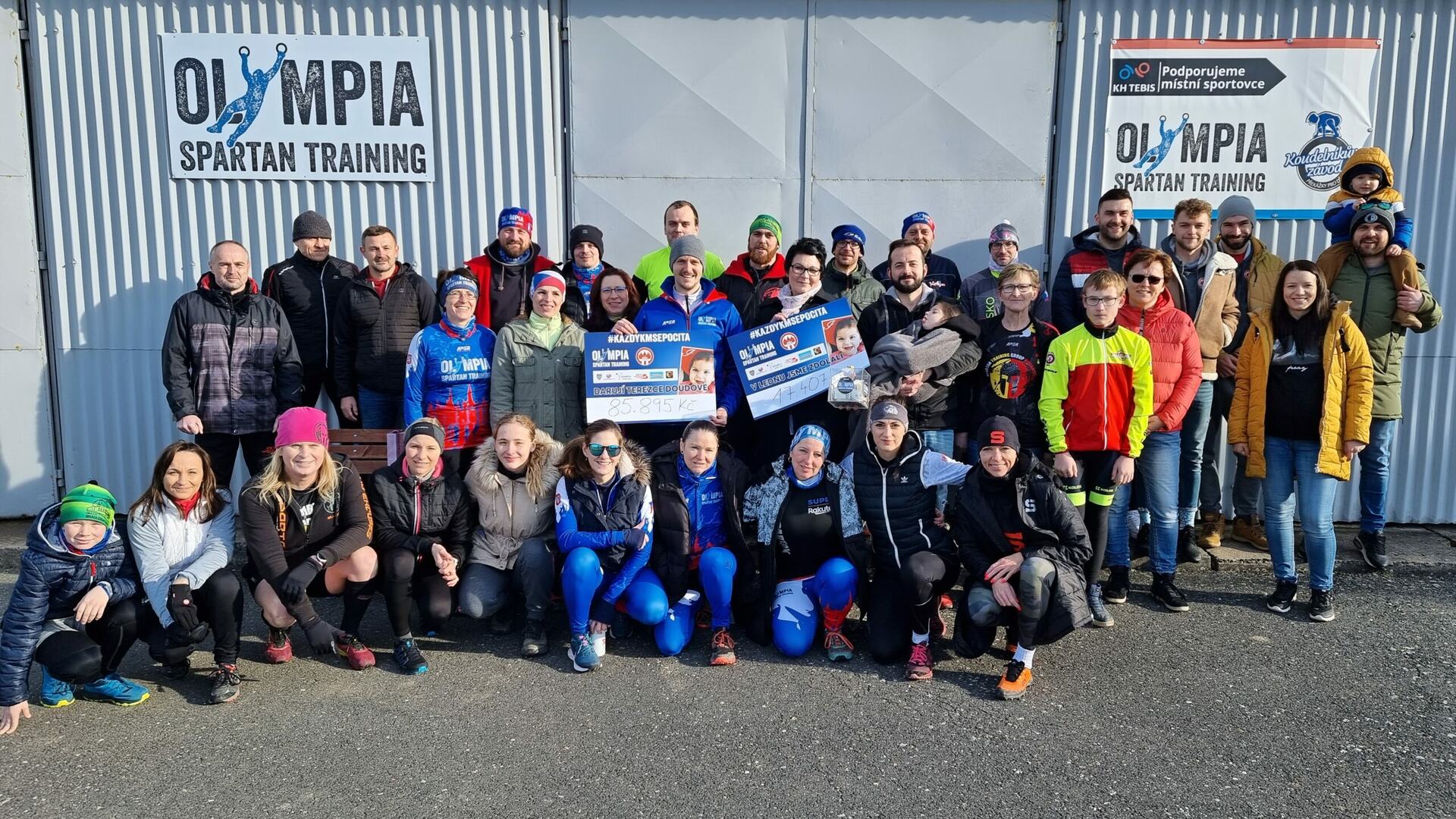 Lednová výzva se povedla. Spartani předali rodině Terezky Doudové 85 tisíc