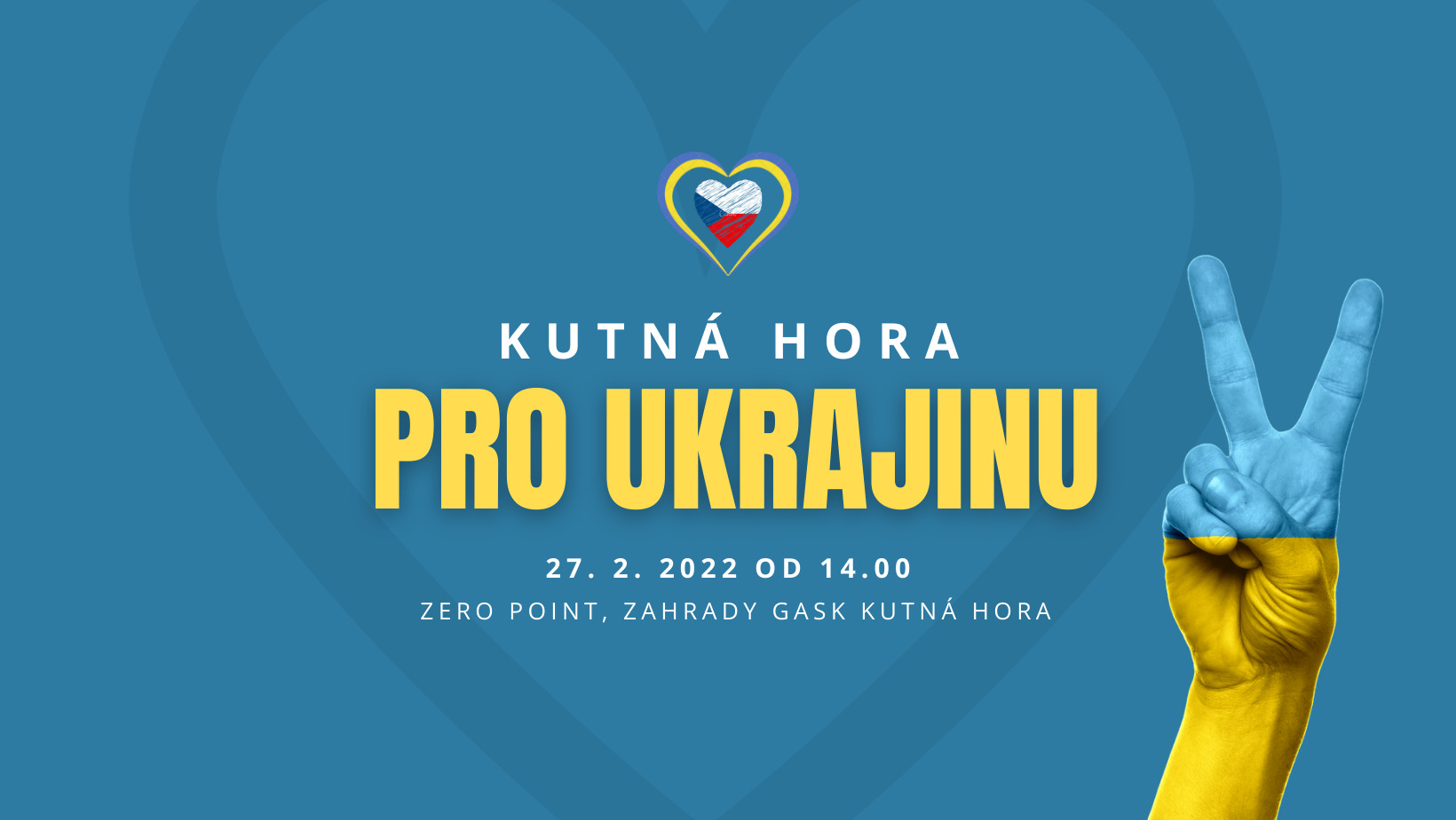 Koncert KUTNÁ HORA PRO UKRAJINU se uskuteční v neděli 27. února odpoledne v zahradách GASK