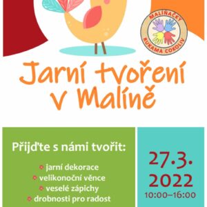 Pozvánka: Jarní tvoření v Malíně již v neděli 27. března od 10 do 16 hodin