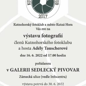 Vernisáž výstavy fotografií členů Kutnohorského fotoklubu se uskuteční 16. června od 17 hodin v galerii v sedleckém pivovaru