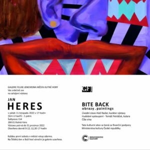 Galerie Felixe Jeneweina zahájí dnes 11. listopadu od 17 hodin výstavu obrazů: Jan Heres Bite Back