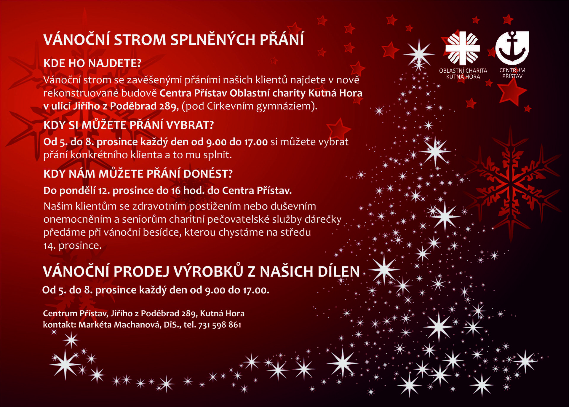 Vánoční strom splněných přání