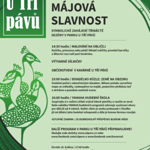 V parku U Tří pávů zahájí v pondělí 1. května sezonu společně s Divadélkem Kůzle