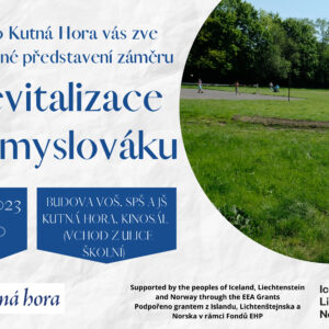 Pozvánka na setkání k představení záměru revitalizace Průmyslováku, sledovat ho bude možné i on-line