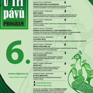 Park U Tří pávů nabízí v červnu koncerty, autorská čtení i dílničky pro nejmenší