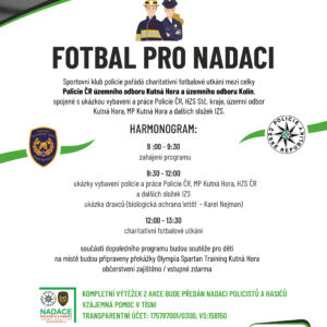 Pozvánka na sportovně charitativní akci „Fotbal pro nadaci 2023“ – aktualizace programu