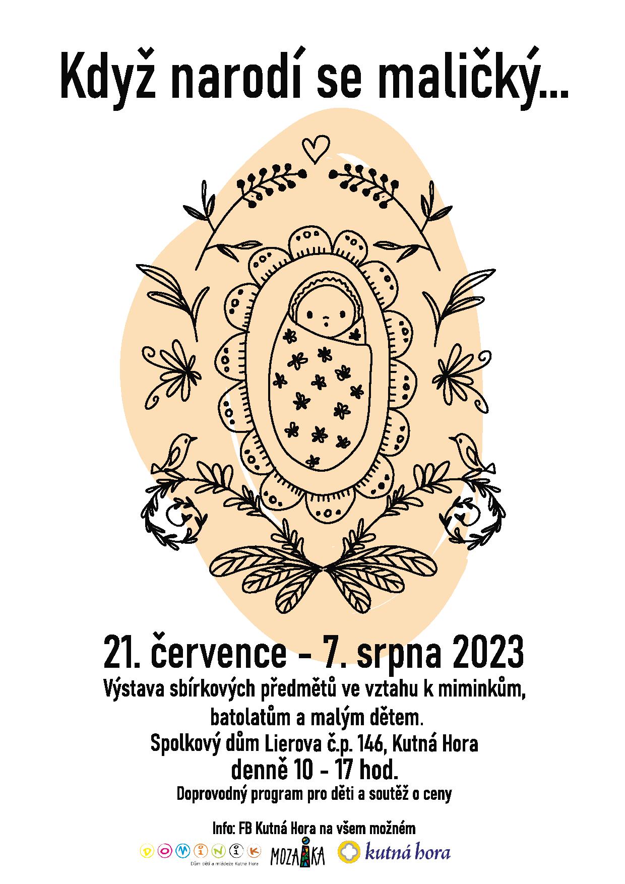 Vernisáži sběratelské výstavy ve Spolkovém domě bude 20. července od 16.30 hodin předcházet spanilá jízda s kočárky od chrámu sv. Barbory