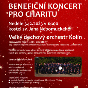 Benefiční koncert pro charitu pomůže zdravotně znevýhodněným klientům na cestě k samostatnosti
