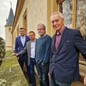 Setkání bývalých starostů Kutné Hory v kanceláři starosty ve Vlašském dvoře