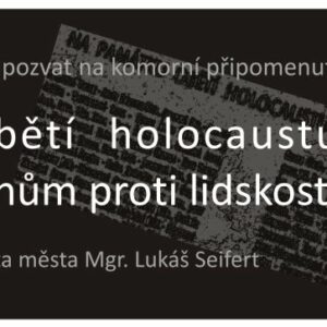 Pozvánka k uctění památky obětí holocaustu v Kutné Hoře