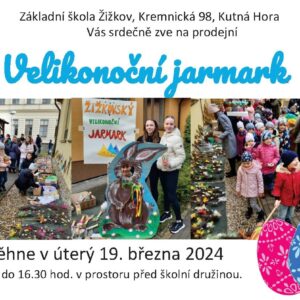 Pozvánka na tradiční velikonoční jarmark ZŠ Žižkov